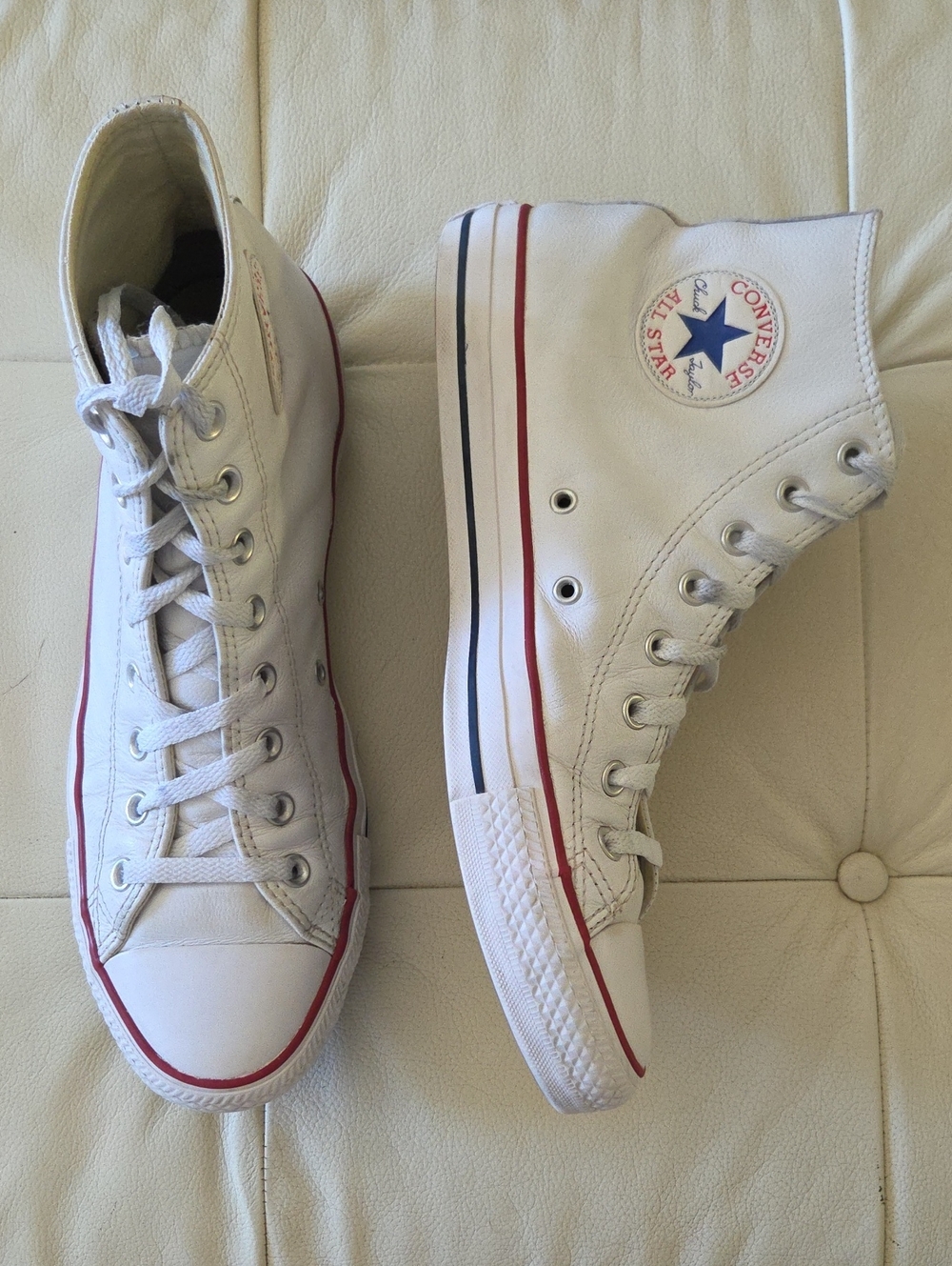Converse Chuck Taylor All Star Leather High Top Sneakers Men’s 11.5 Y2K